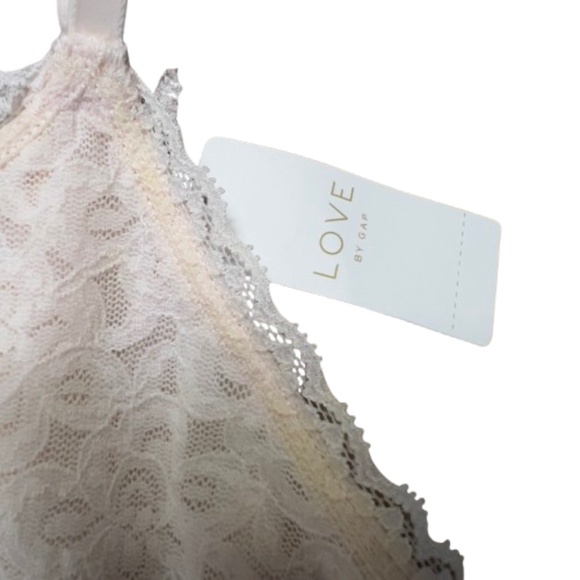 Gap Body Bralette Bra Lace Love By Gap NEW Nude Pull On Style Stretchy SIze XS - Picture 4 of 5